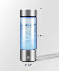 Portable USB Hydrogenated Water Generator Bottle 420ml SPE/PEM (White) | SPE/PEM Technology, For Home and Office Use, Travel, Physical Activities, USB Connection