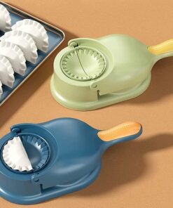 Dumpling Maker Press 2in1 Empanada Maker Press Dumpling Skin Maker and Molds for Dumplings Empanadas, Rolling Dumpling Wrapper Making Mold Wonton Maker, Multifunctional Dumpling Wrapper Molds (Green)